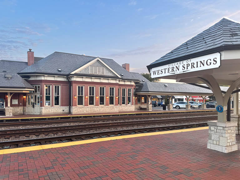 western springs illinois train station 